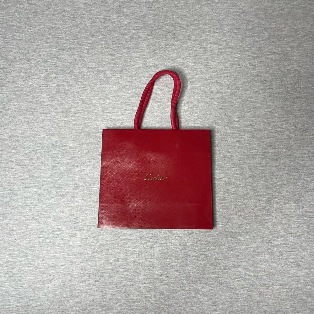 Cartier Authentic 8”x 7” Paper Small Red Gift Bag